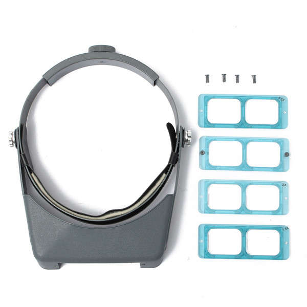 1.5X 2.0X 2.5X 3.5X Headband Magnifier Magnifying Glass Loupe With 4 Lens