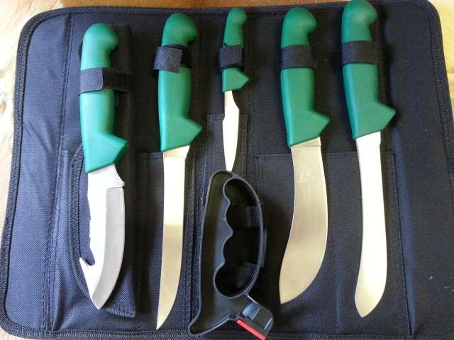 *100% Authentic* Buffalo River Slagbok Hunters Knife Set *Perfect Kit*