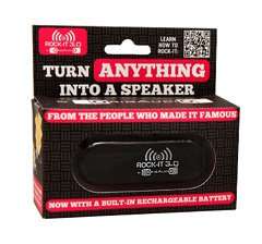 ROCK-IT 3.0 by OrigAudio - Vibration Speaker w/ Rechargable Battery - 3.5mm - BLACK