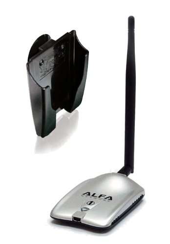 Alfa AWUS036H 1000mW 1W 802.11b/g USB Wireless WiFi network Adapter with 5dBi Antenna and Suction cu
