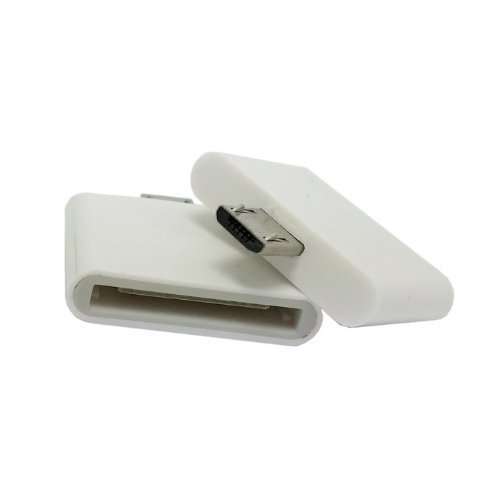 Dock 30pin iphone 4s ipad Female to Micro USB 2.0 male adapter for Samsung Galaxy note2 N7100 S4 i95