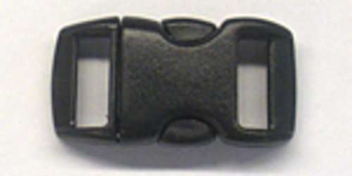 Paracord Planet Brand Contoured Side Release Black Buckle - 3/8" 100 pack