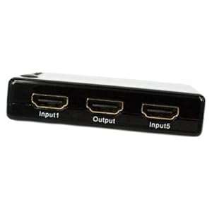 HDMI 5x1 5 Port Switch/Switcher with IR Remote Support 3D