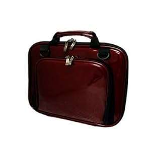 CaseCrown Premium Double Memory Foam Case with Shoulder Strap (Merlot Metallic) for ASUS Eee PC 1005HA-PU1X-BK 10.1-Inch Black Netbook