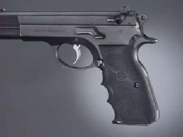 Hogue Rubber Grip CZ-75, TZ-75 P-9 Rubber Wraparound with Finger Grooves