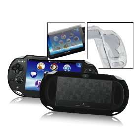 totaldigitalstores - GEL Case for PS VITA BLACK & 1 Screen Protector (Playstation Vit