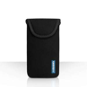 Caseflex Samsung Galaxy Note 4 Case Black Neoprene Pouch Cover