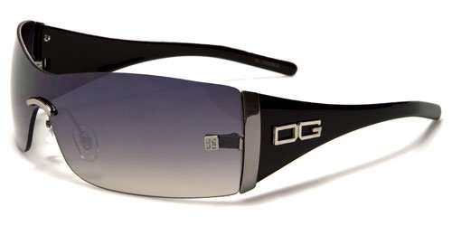 DG Eyewear Ladies Rimless Fashion Sunglasses (Black)