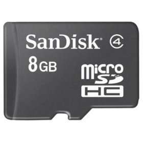 8GB SanDisk MicroSD Memory Card (SDHC Class 4)
