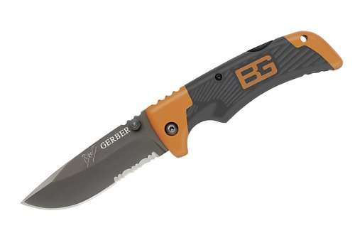 Gerber 31-000754 Bear Grylls Survival Series Scout, Drop Point Knife, Serrated