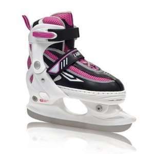 Lake Placid Metro Girl's Adjustable Figure Ice Skate (Medium (2-5)) (White)