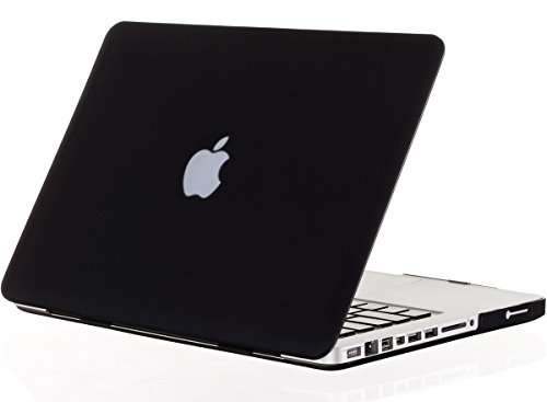 Kuzy - BLACK 17-inch Rubberized Hard Case for MacBook Pro 17" Model: A1297 Aluminum Unibody, Light W