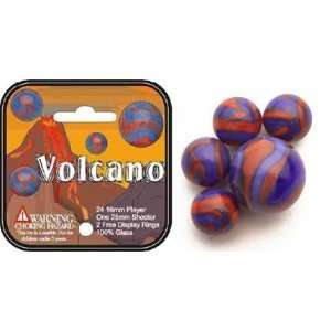 Marbles: Volcano Set (24 Player Marbles & 1 Shooter)