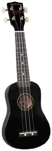 Diamond Head DU-100 Ukulele, Black (Soprano)