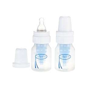 Dr. Brown's Natural Flow Feeding Bottle, Polypropylene 2-ounce, 2 Pack