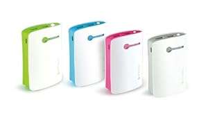 CLiPtec ZToss 7800mAh External Battery Pack Power Bank Portable 2 Port Charger- Aurora 7800 - Pink -