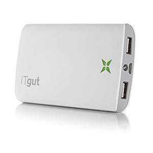 ITgut X-Power ultra portable 8000 mAh Powerbank Dual USB (2.1A / 1.5A Output) 5V Back Up Batter