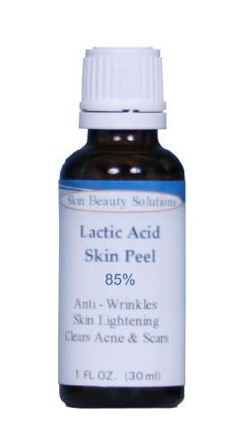 (1 oz / 30 ml) LACTIC Acid 85% Skin Chemical Peel- Alpha Hydroxy (AHA) For Acne, Skin Brightening, W