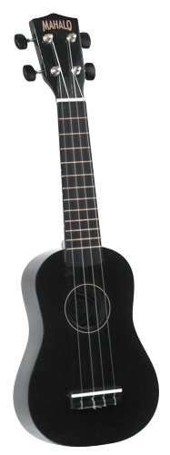 Mahalo U-30BK Painted Economy Soprano Ukulele, Black