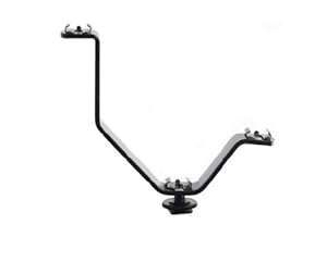 V Type 3in1 Cold Shoe Mount Holder Bracket DV Camera LED Light Microphone Hotshoe