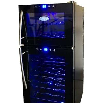 Thermoelectric Wine Cooler With Dual Temperature Zones