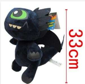 How to train your dragon night fury plush 13  toy doll