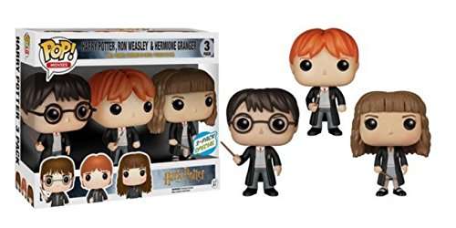 Funko Harry Potter POP! Movie Vinyl Collectors Set: Harry Potter, Ron Weasley & Hermione Action Figu