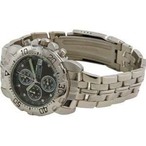 Krug Baumen 241269DM-BK Sportsmaster Black Diamond Mens Chronograph Sports Watch