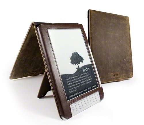 **KINDLE DX ONLY**Saddleback Leather Hide Case Cover and Stand for 2/9.7-inch Amazon Kindle DX/DX -