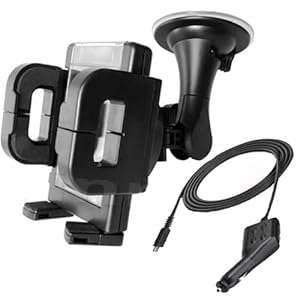 JJOnline Universal 2 Meter 2M Extra Long Micro USB In Car Charger With Windscreen Suction Mount