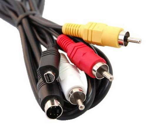 Bargains Depot 5ft VMC-15FS Compatible AV TV-Out Audio Video cable Cord For Sony Camcorder HandyCam