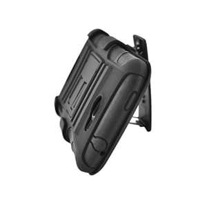 SODIAL(TM) Hybrid Double Layer Skin Rhino Armor Case For HTC One X [AT&T] - with Holster and Sw