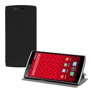 kwmobile Practical and chic FLIP COVER case for OnePlus One in Black