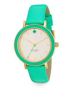 Kate Spade Metro Quartz Light Gold Dial Women's Analog Watch #KS 1YRU0360