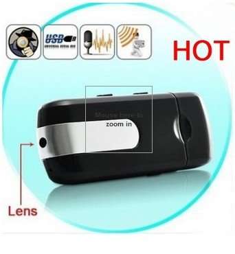 LIMTECH Portable 720*480 HD Mini U8 DV DVR USB U Disk Spy Flash Driver Camera (Black)