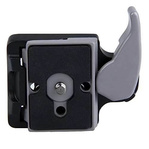 Andoer Camera 323 Quick Release Clamp Adapter + Quick Release Plate Compatible for Manfrotto 200PL-1