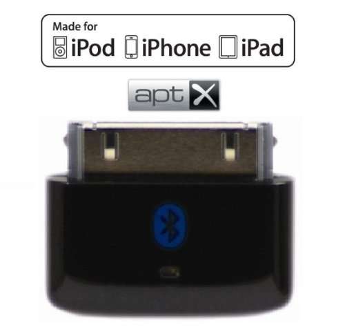 KOKKIA i10s + aptX (NEW Luxurious Black) Tiny Bluetooth iPod Transmitter for iPod/iPhone/iPad/iTouch