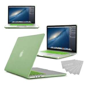 Apple MacBook Rubberized Hardshell Hard Case Cover with Keyboard Skin for 13-inch MacBook (Green)