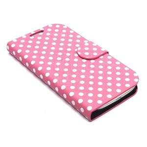 PhoneAdventures Flip Polka Dots Leather Case with Stand for AT&T, Verizon, Sprint, T-mobile Samsung Galaxy S3 - Pink