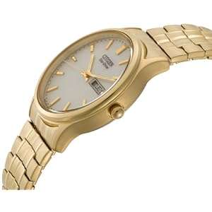 Citizen Men's BM8452-99P Eco-Drive Flexible Band Gold-Tone Watch