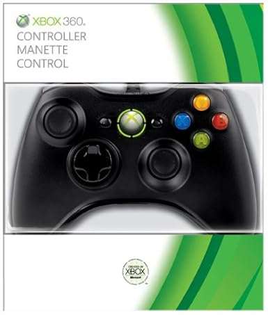 Official Xbox 360 Wired Gamepad - Black ( Xbox 360 / PC ) - Brand New & Sealed - Warranty