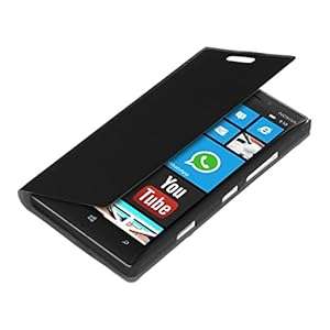 kwmobile Practical and chic FLIP COVER case for Nokia Lumia 930 in Black