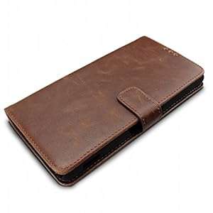 SLEO LG G4 Case SLEO Retro Vintage Leather Wallet Flip Case Cover for LG G4 (Verizon AT (Coffee)