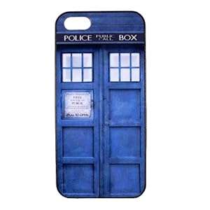 WIPODS - Doctor Who iPhone 5 Case - Tardis Dr Who Hard iPhone Case 5S iPhone Cover 5 Hard Case Back