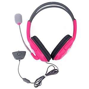 HDE Gaming Headset with Microphone for Xbox 360 Live (Pink)