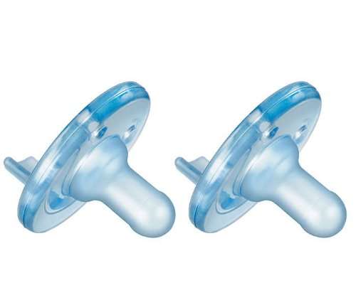 Avent BPA Free Soothie Pacifier 4 Pack - Blue- 3 Months and Older - 3m+ (was 6 to 18 Months)