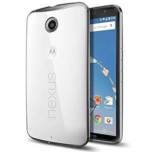 Nexus 6 Case Spigen [Air Cushioned Bumper] [Ultra Hybrid Series] - Gunmetal (SGP11244)