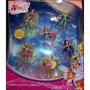 Winx Exclusive Believix Zoomix Collection 3.75" Small Doll 6 Pack