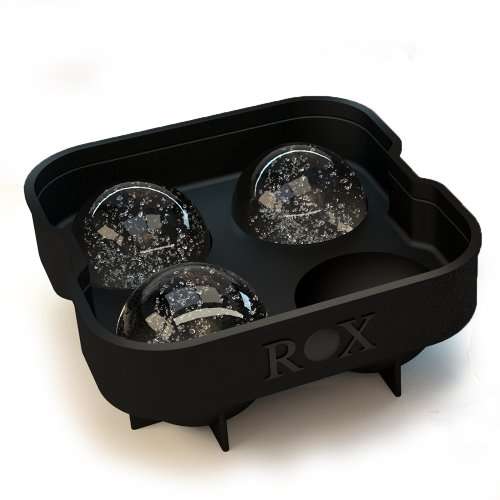 Rox Ice Ball Maker - 4 x 4.5 cm 4 Sphere Mold Ice Cube Tray. Ice Press Alternative (single pack)