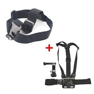 Adjustable Head Strap Mount & Chest Mount Harness for GoPro HD Hero Hero2 Hero3 Hero3